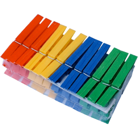 Set 24 carlige rufe din plastic, diverse culori, 7 x 1 CM